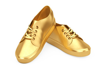 کفش براق طلایی